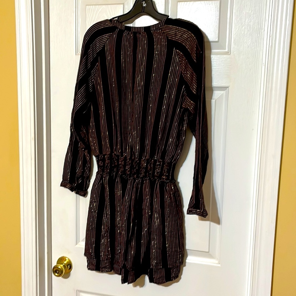 Rails Jasmine Metallic Striped Blouson Dress - Picture 5 of 8